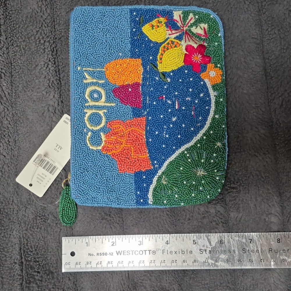 Anthropologie X Daniella Manini Beaded Capri City Pouch, New With Tags! - Picture 7 of 17